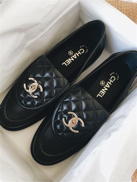 chanel moccasins women's|authentic Chanel loafers.